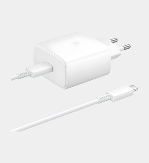 Samsung 45W Fast Charger USB-C + USB-C to USB Cable 1M Wit